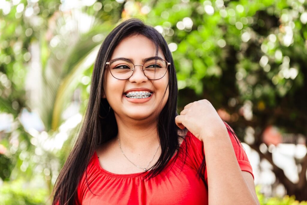 Patient receiving braces treatment in Kansas City
